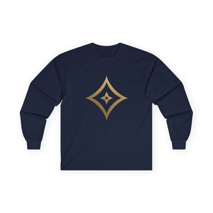 Monogram PB Gold Script Long Sleeve Tee
