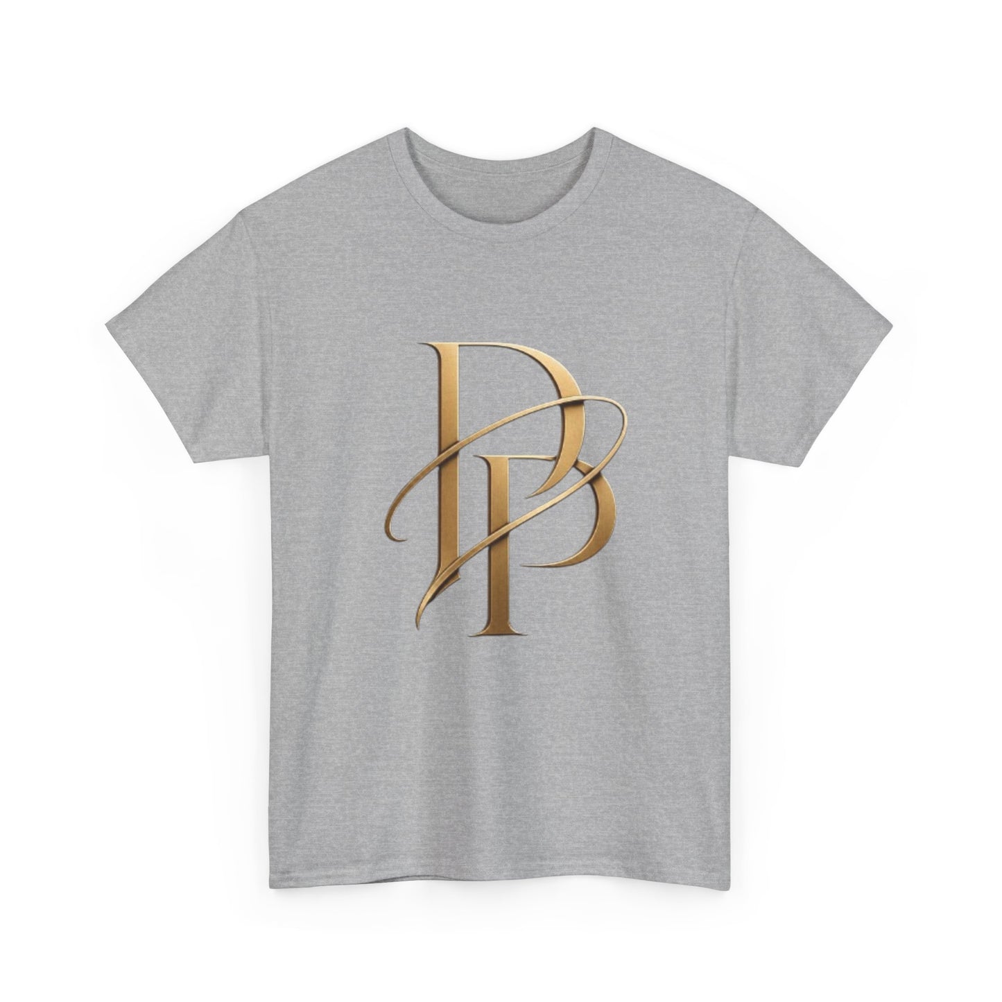 Monogram Gold PP Tee — Elegant Personalized Initials T-Shirt