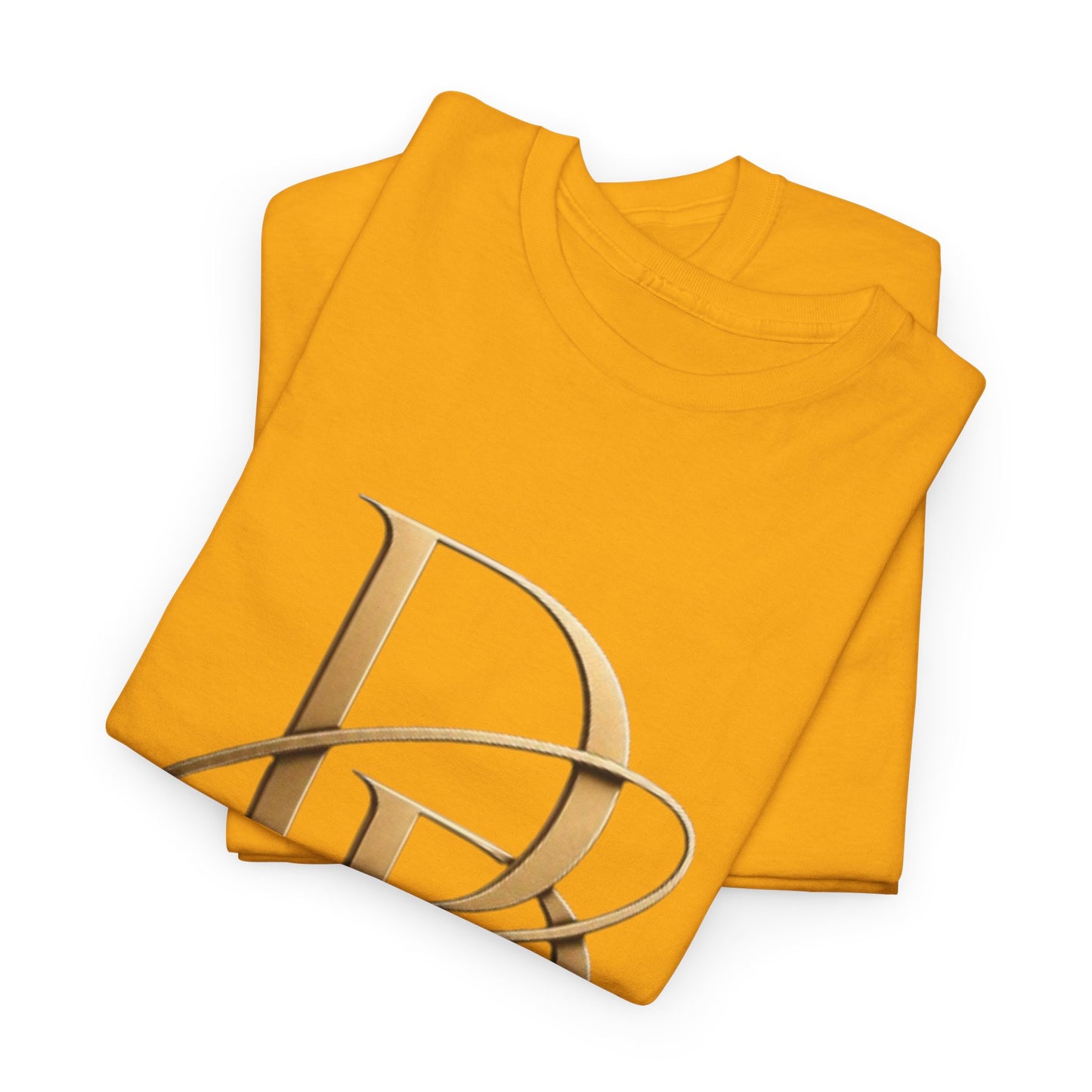 Monogram Gold PP Tee — Elegant Personalized Initials T-Shirt