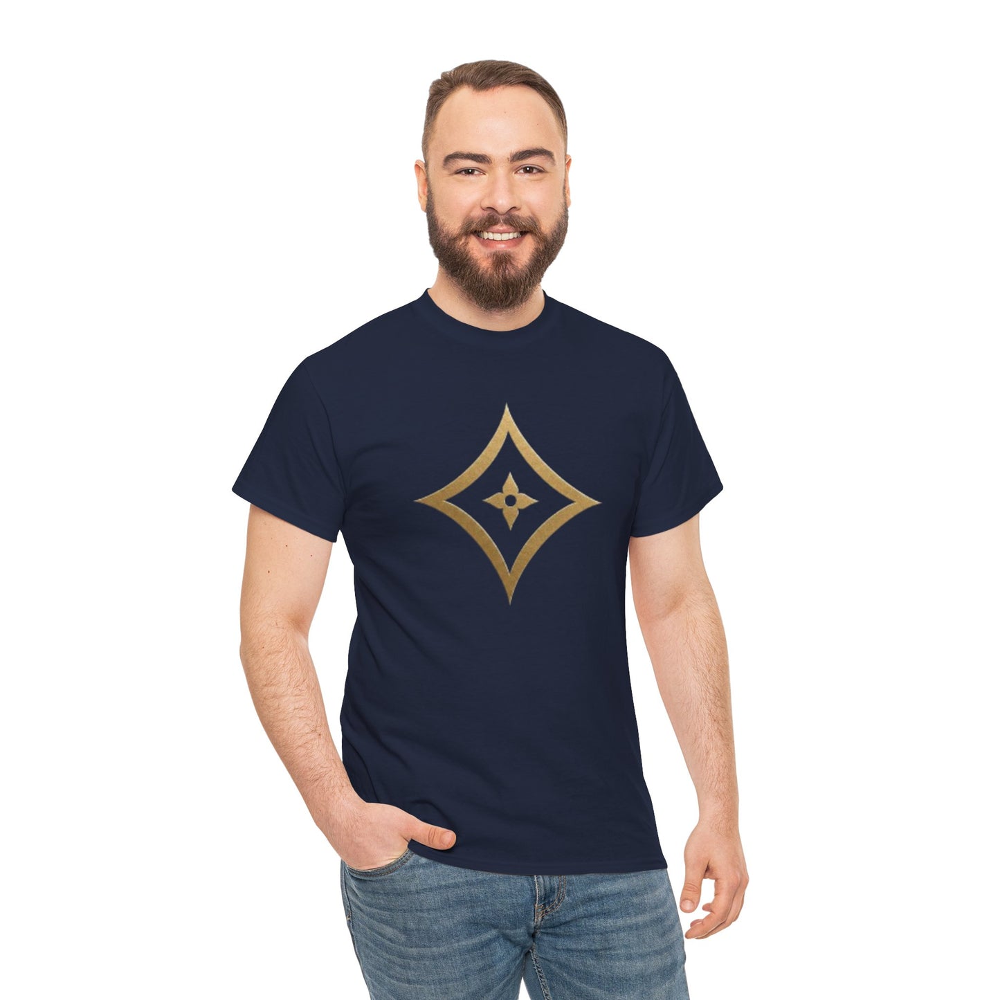 Monogram Gold PP Tee — Elegant Personalized Initials T-Shirt