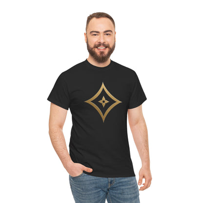 Monogram Gold PP Tee — Elegant Personalized Initials T-Shirt
