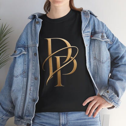 Monogram Gold PP Tee — Elegant Personalized Initials T-Shirt