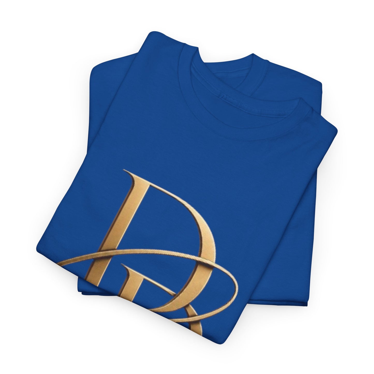 Monogram Gold PP Tee — Elegant Personalized Initials T-Shirt