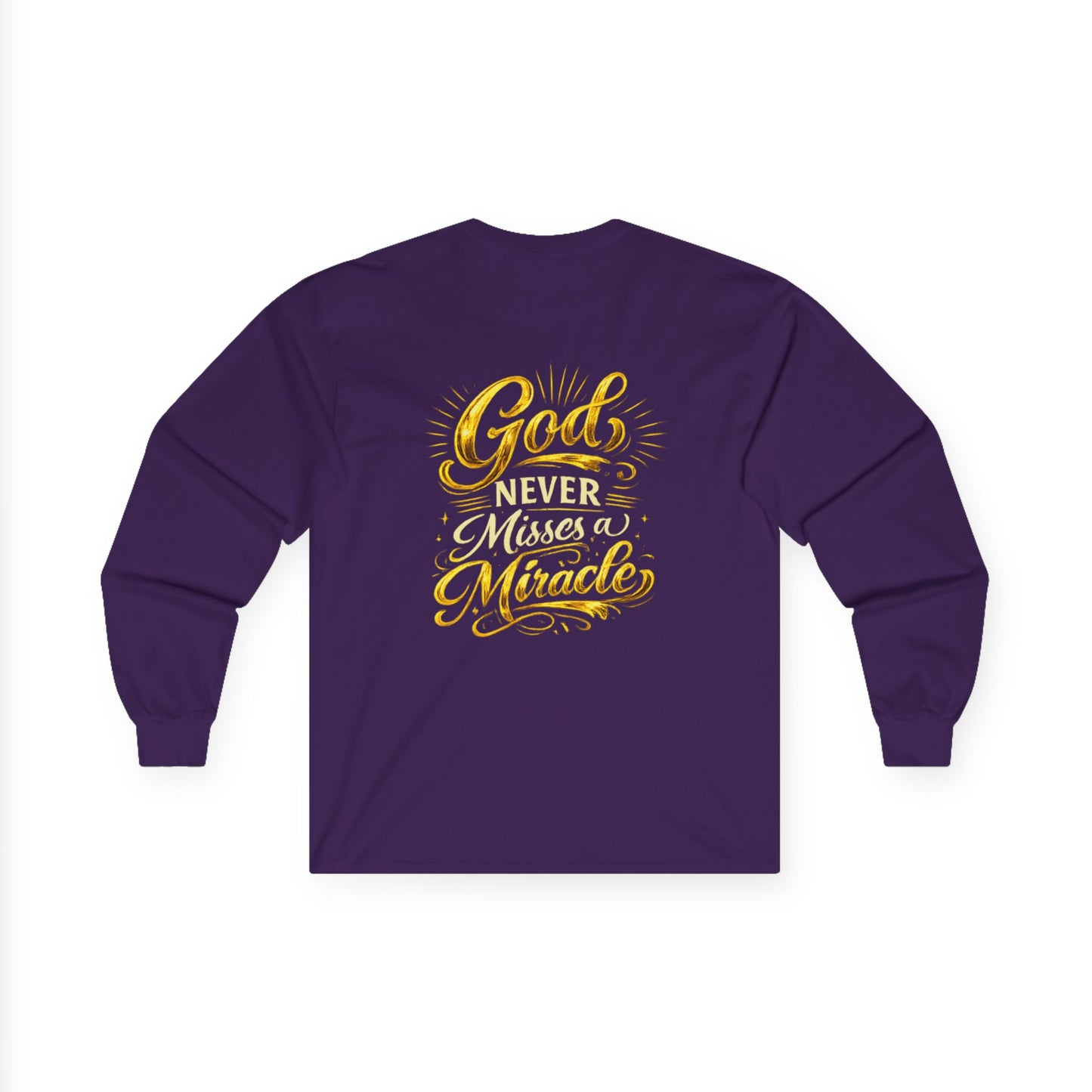 Monogram PB Gold Script Long Sleeve Tee