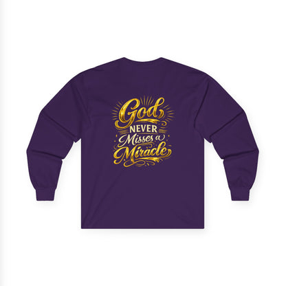 Monogram PB Gold Script Long Sleeve Tee