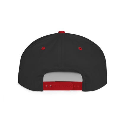Flat Bill Snapback Hat — Diospo Gold Embroidered Logo