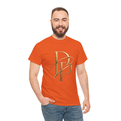 Monogram Gold PP Tee — Elegant Personalized Initials T-Shirt