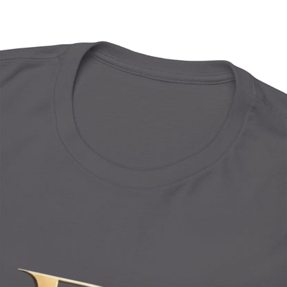 Monogram Gold PP Tee — Elegant Personalized Initials T-Shirt