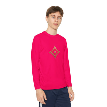 Youth Long Sleeve Tee — Elegant Gold Monogram DP