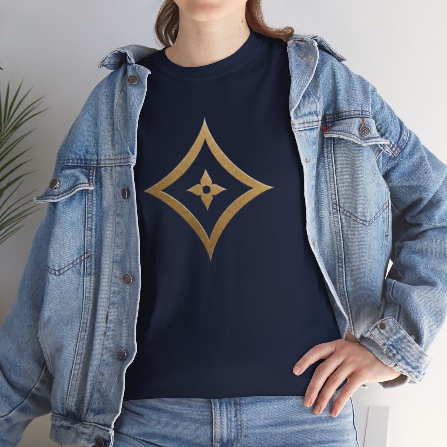Monogram Gold PP Tee — Elegant Personalized Initials T-Shirt