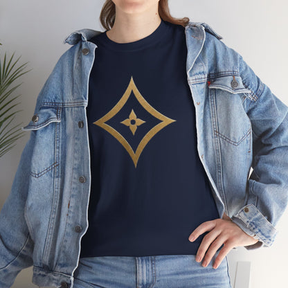 Monogram Gold PP Tee — Elegant Personalized Initials T-Shirt