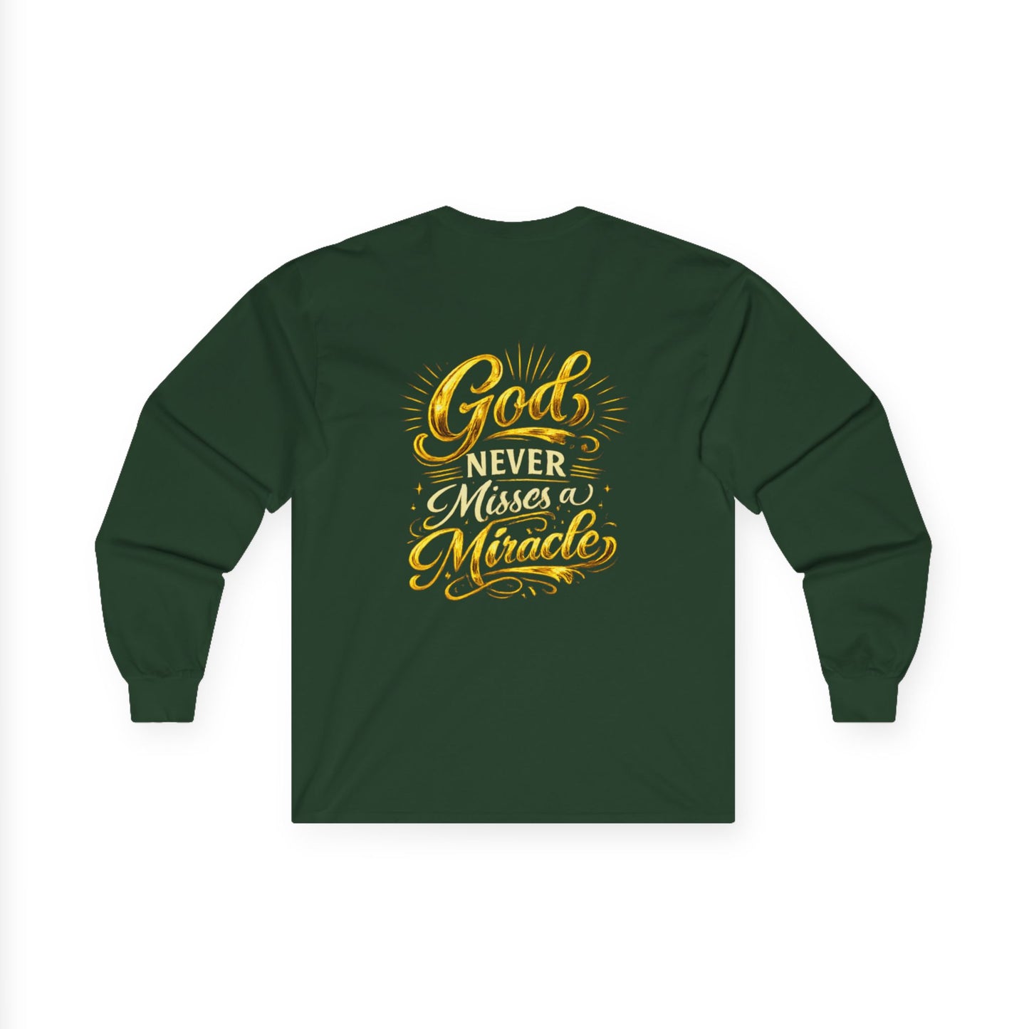 Monogram PB Gold Script Long Sleeve Tee