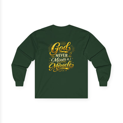 Monogram PB Gold Script Long Sleeve Tee