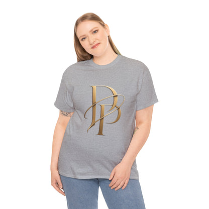 Monogram Gold PP Tee — Elegant Personalized Initials T-Shirt