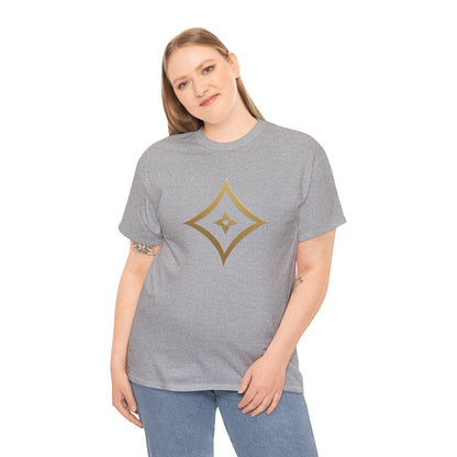 Monogram Gold PP Tee — Elegant Personalized Initials T-Shirt