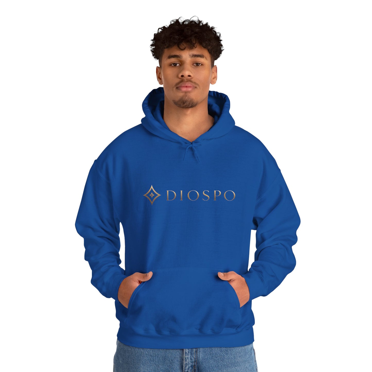 Diopso Logo Hoodie — Minimalist Luxury White Pullover