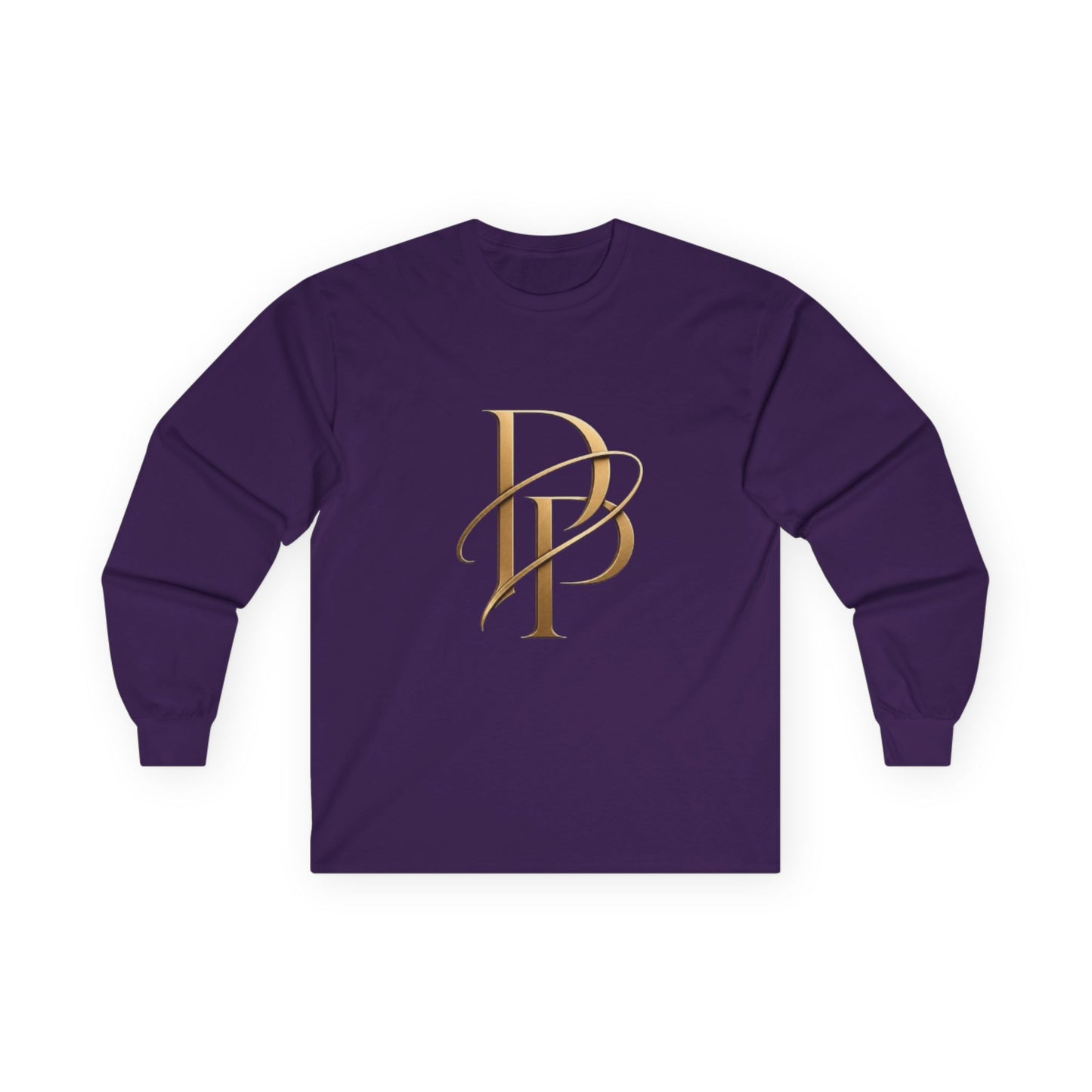 Monogram PB Gold Script Long Sleeve Tee