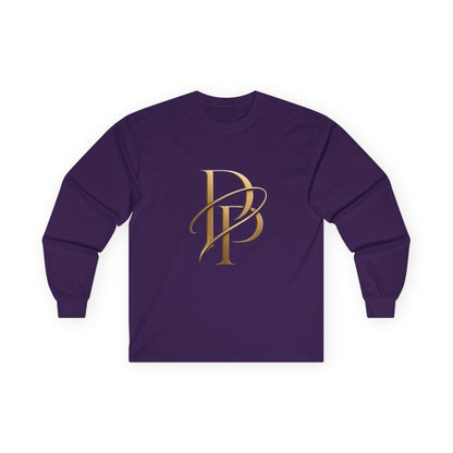 Monogram PB Gold Script Long Sleeve Tee