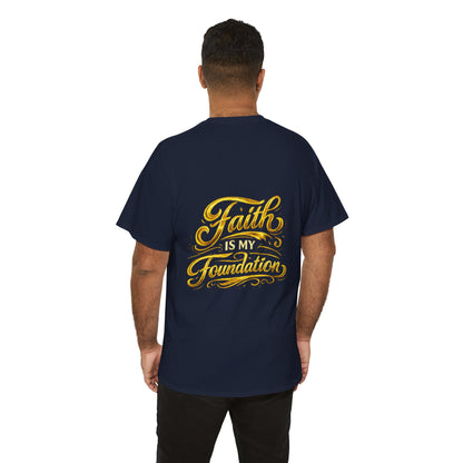 Monogram Gold PP Tee — Elegant Personalized Initials T-Shirt