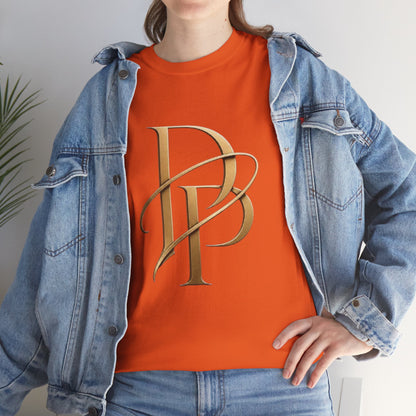 Monogram Gold PP Tee — Elegant Personalized Initials T-Shirt