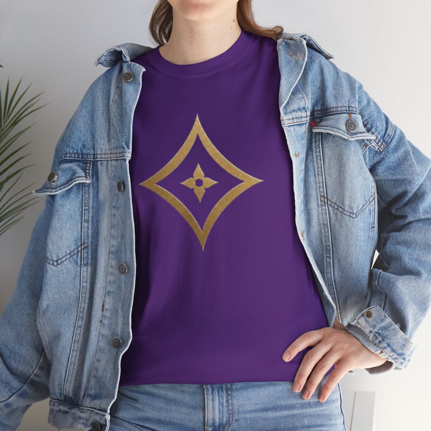 Monogram Gold PP Tee — Elegant Personalized Initials T-Shirt