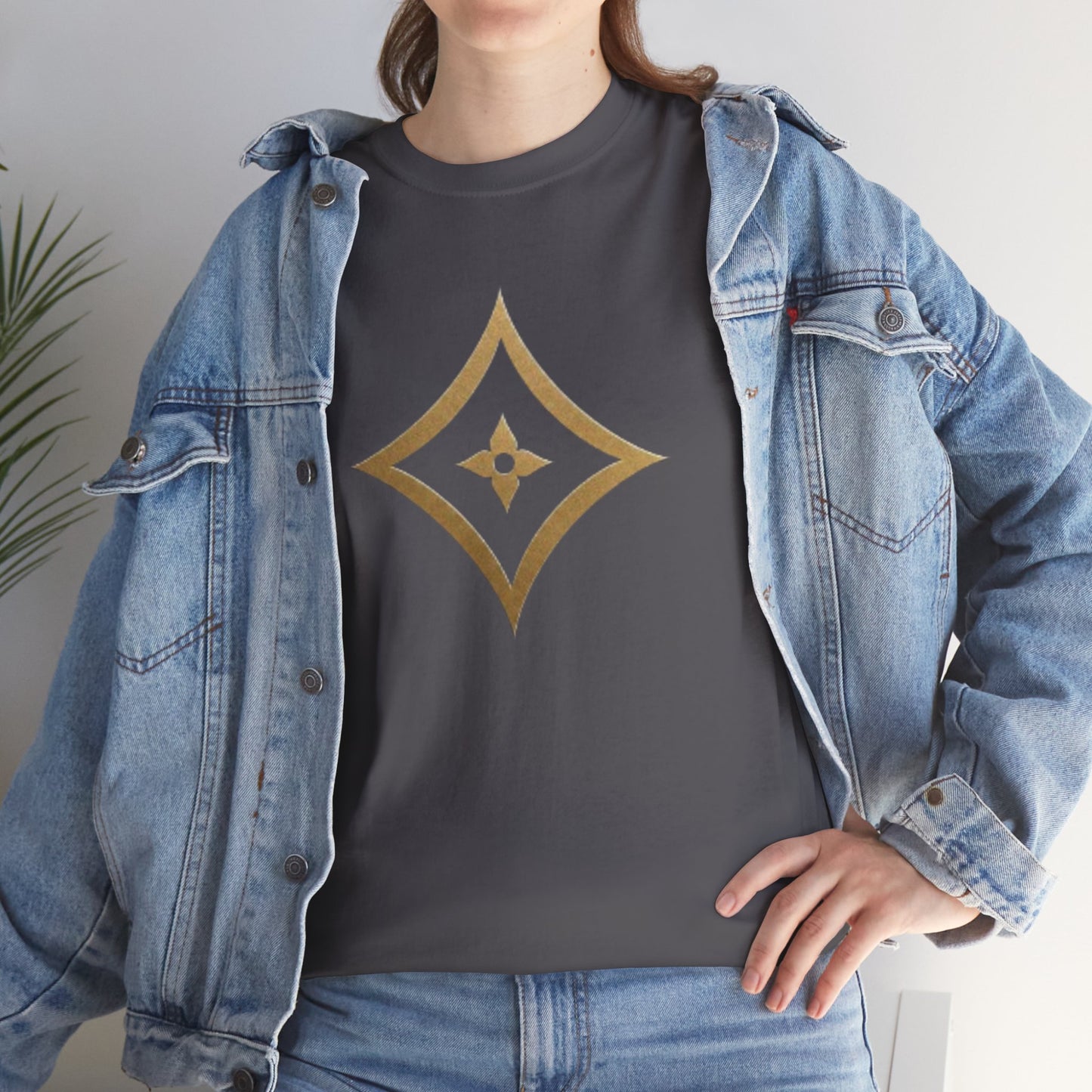 Monogram Gold PP Tee — Elegant Personalized Initials T-Shirt