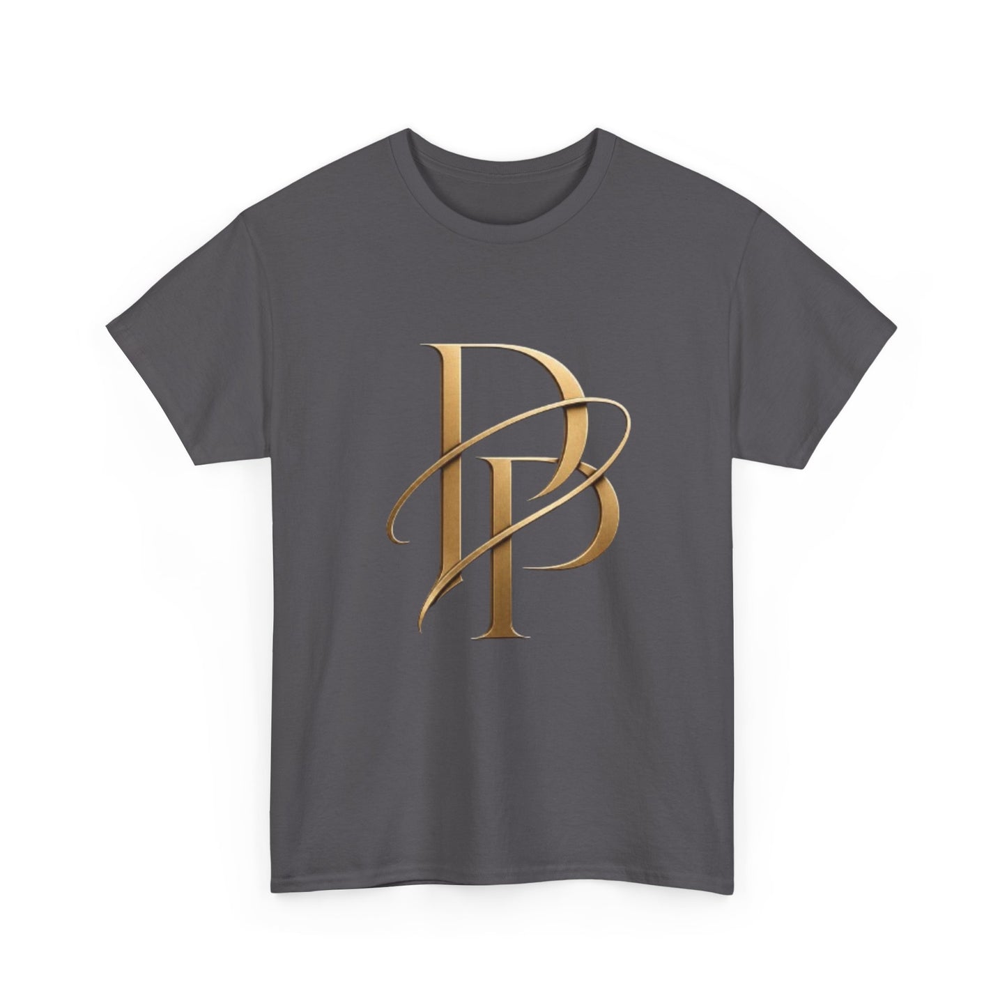 Monogram Gold PP Tee — Elegant Personalized Initials T-Shirt