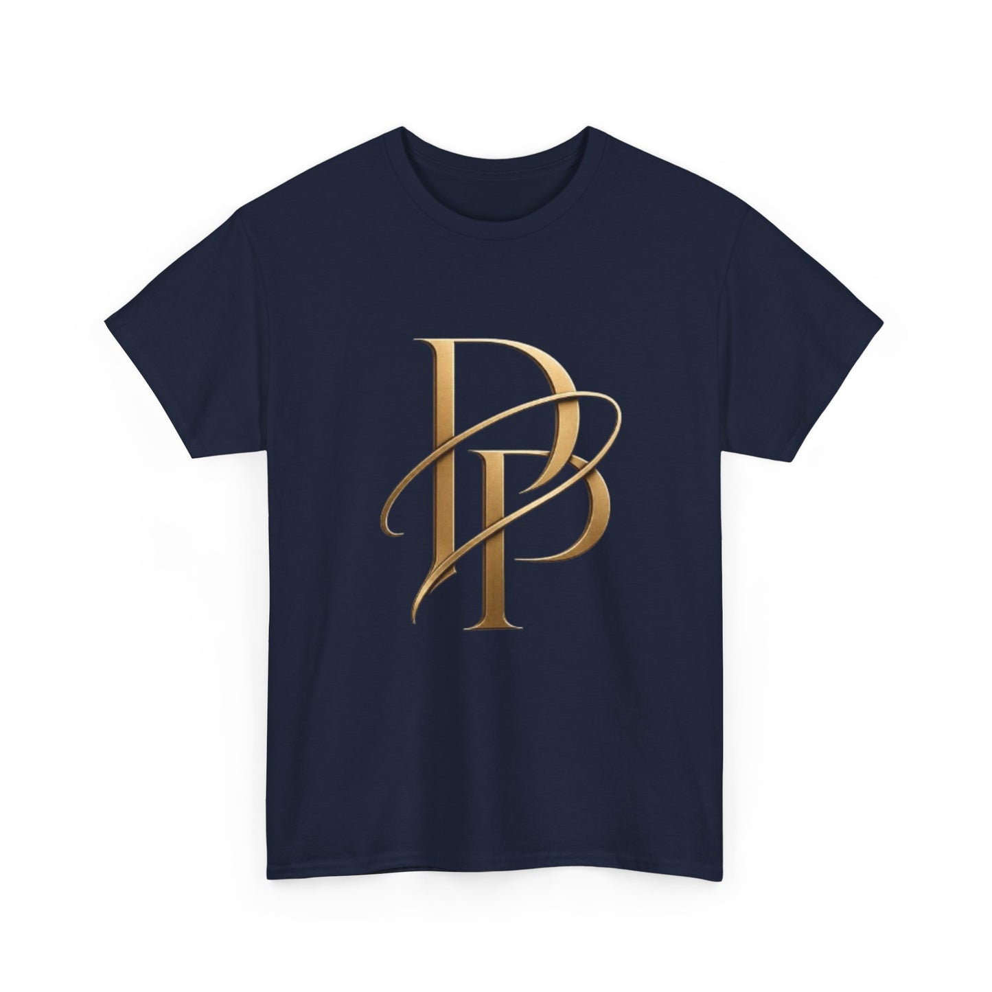 Monogram Gold PP Tee — Elegant Personalized Initials T-Shirt
