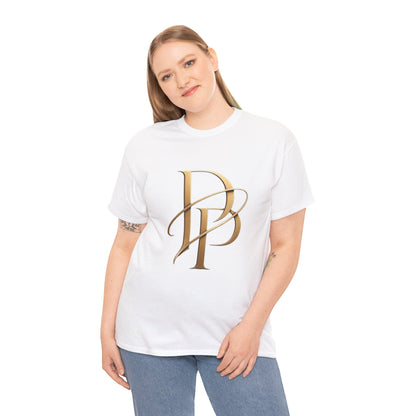 Monogram Gold PP Tee — Elegant Personalized Initials T-Shirt