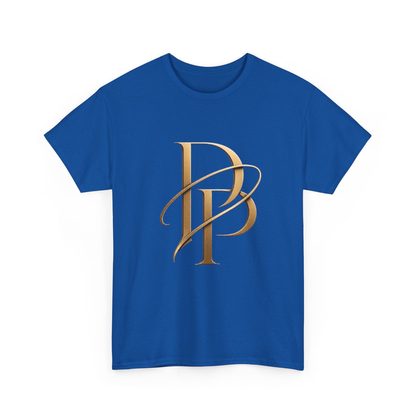 Monogram Gold PP Tee — Elegant Personalized Initials T-Shirt