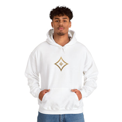 Diopso Logo Hoodie — Minimalist Luxury White Pullover