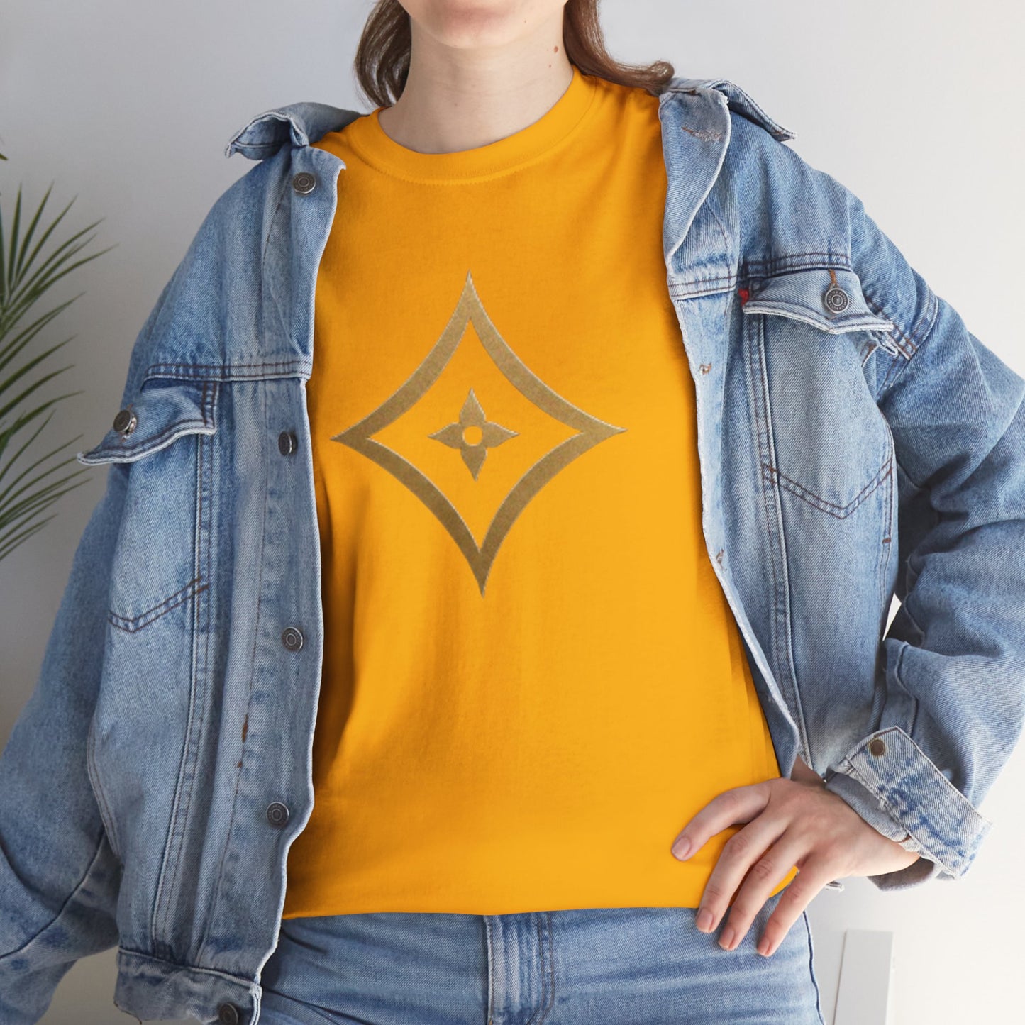 Monogram Gold PP Tee — Elegant Personalized Initials T-Shirt