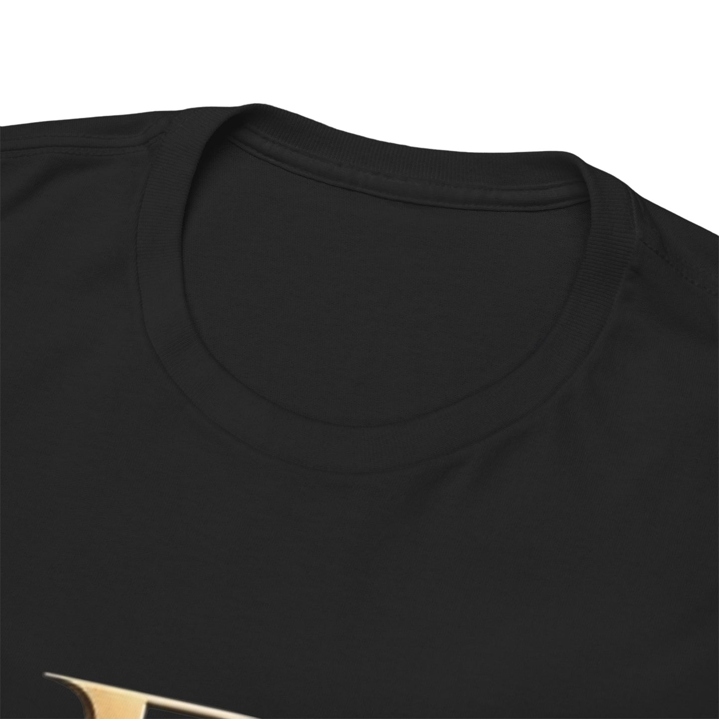 Monogram Gold PP Tee — Elegant Personalized Initials T-Shirt