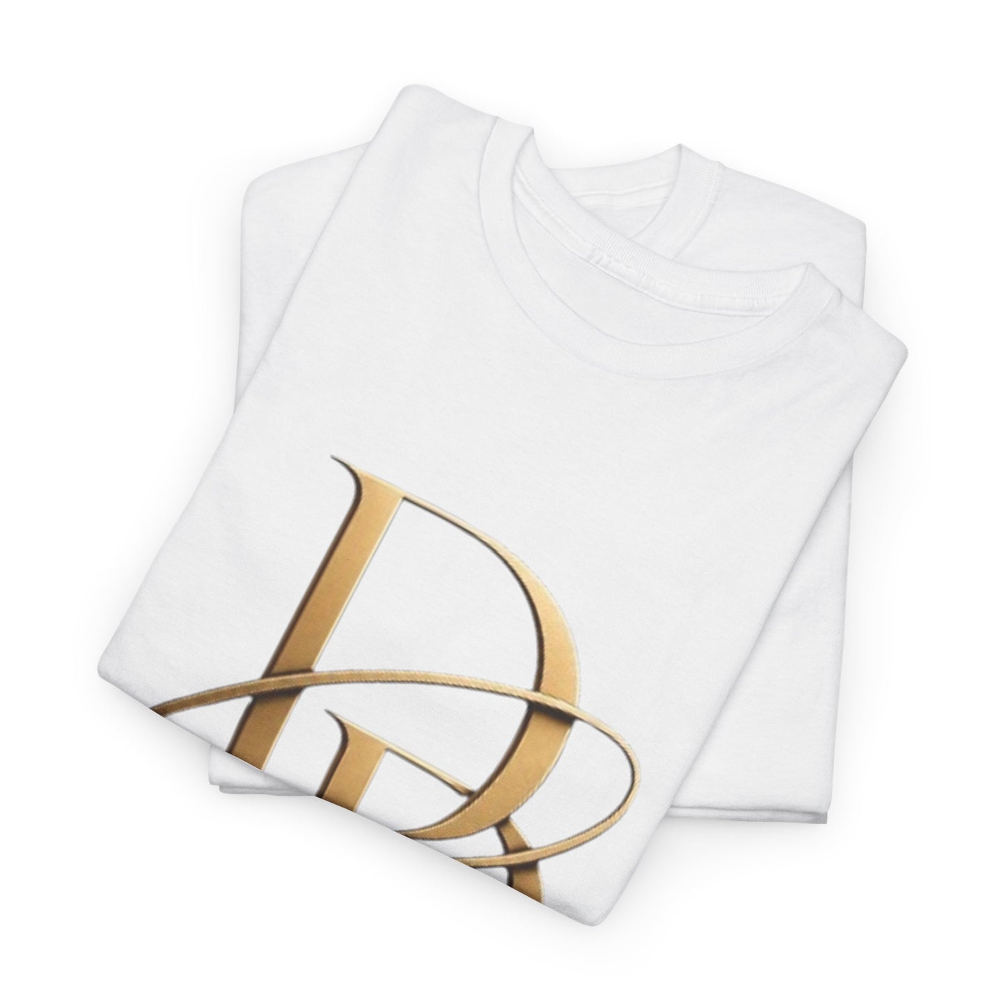Monogram Gold PP Tee — Elegant Personalized Initials T-Shirt