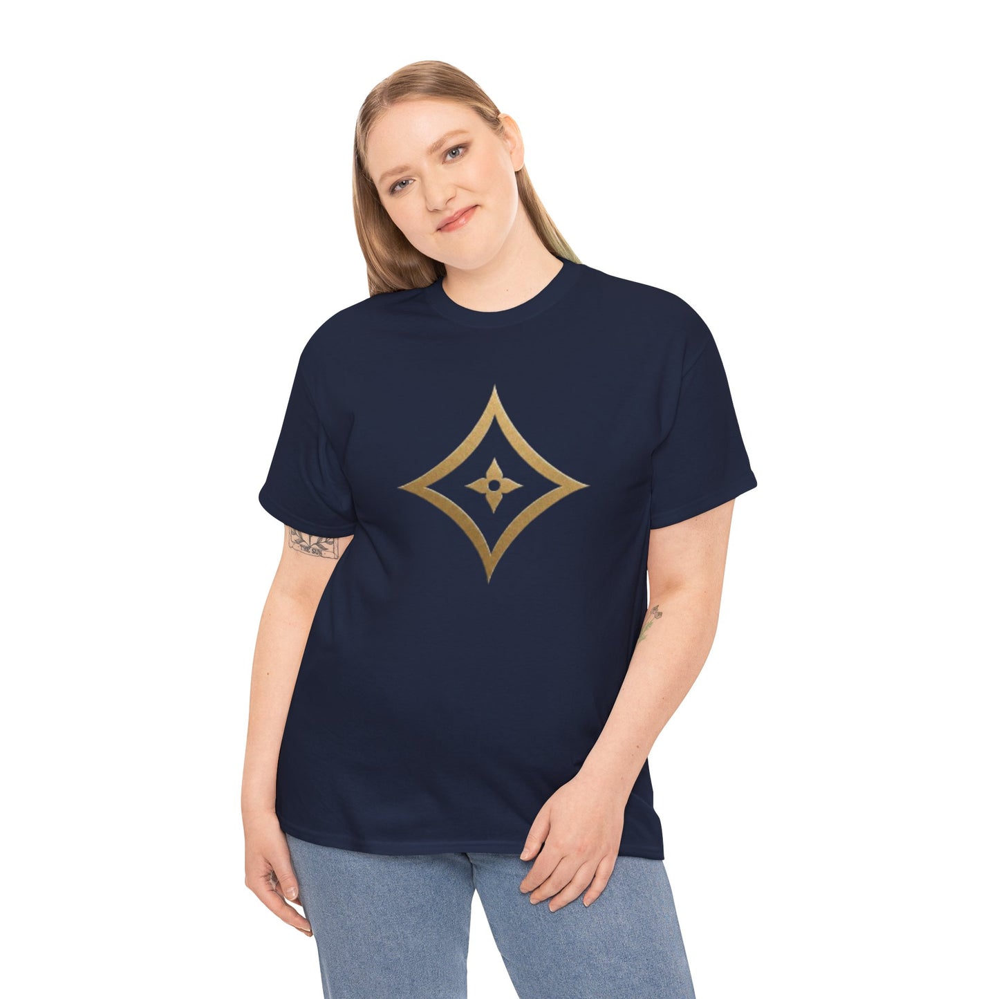 Monogram Gold PP Tee — Elegant Personalized Initials T-Shirt