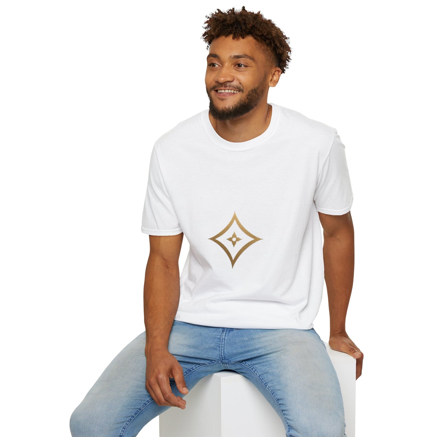 Gold Monogram Logo T-Shirt