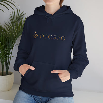 Diopso Logo Hoodie — Minimalist Luxury White Pullover