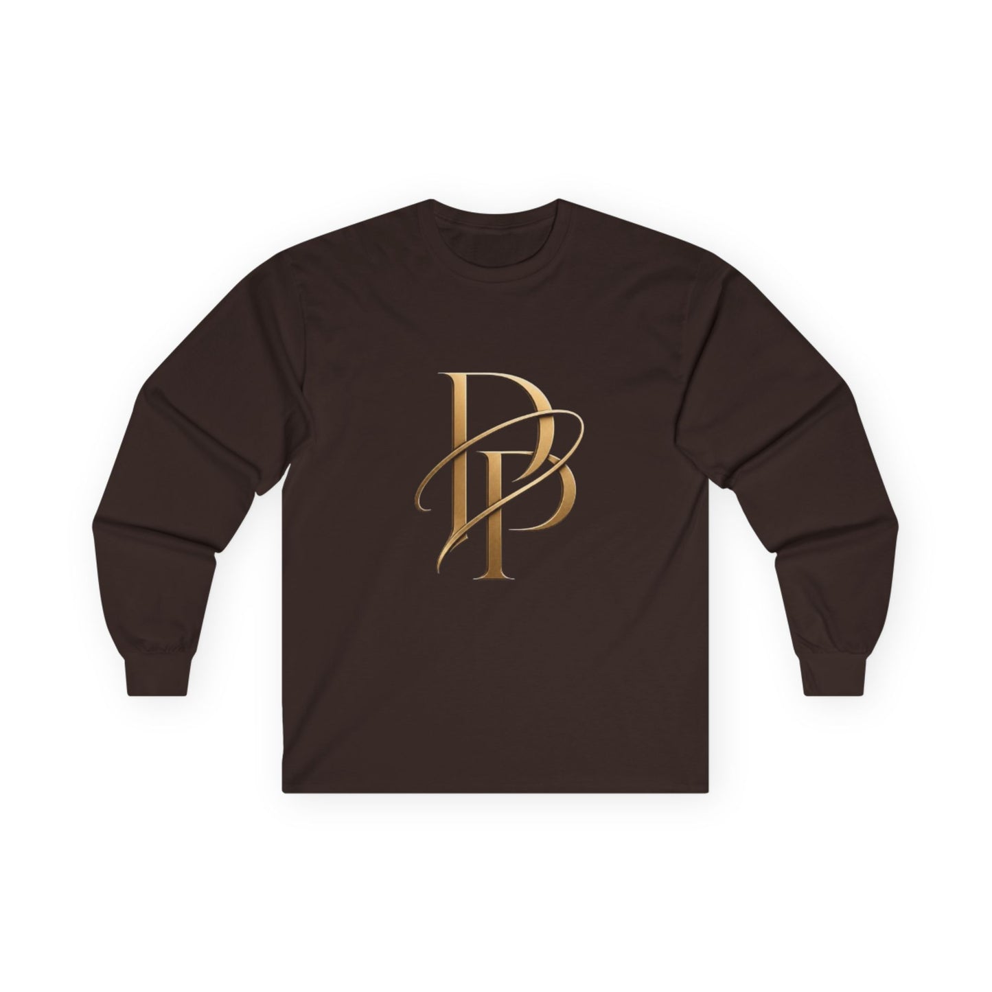 Monogram PB Gold Script Long Sleeve Tee