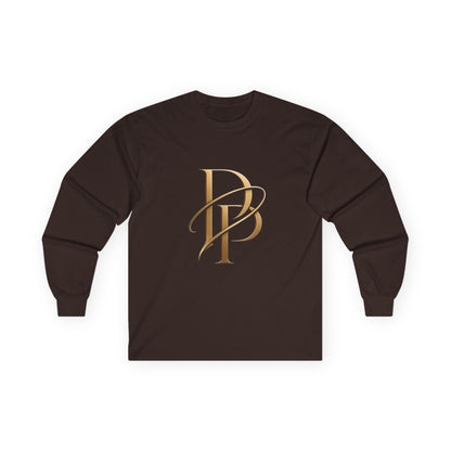 Monogram PB Gold Script Long Sleeve Tee