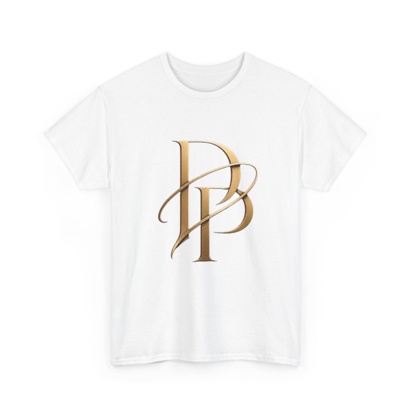 Monogram Gold PP Tee — Elegant Personalized Initials T-Shirt