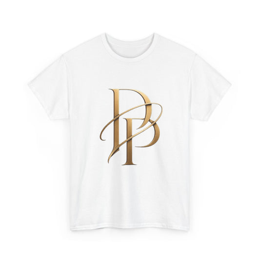 Monogram Gold PP Tee — Elegant Personalized Initials T-Shirt