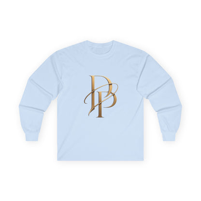 Monogram PB Gold Script Long Sleeve Tee
