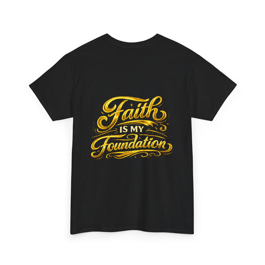 Monogram Gold PP Tee — Elegant Personalized Initials T-Shirt
