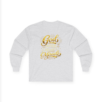 Monogram PB Gold Script Long Sleeve Tee