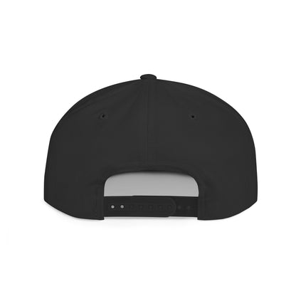 Flat Bill Snapback Hat — Diospo Gold Embroidered Logo