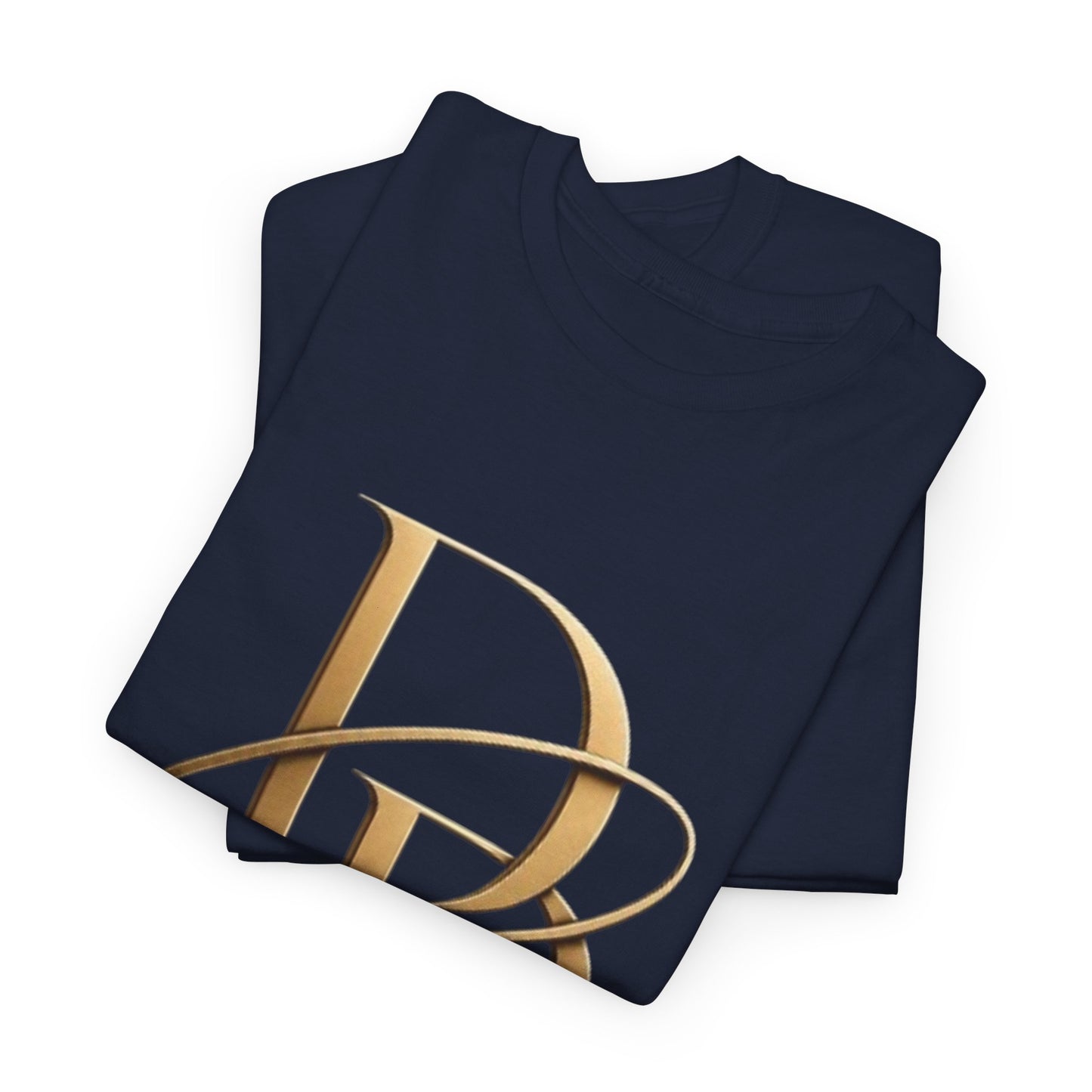 Monogram Gold PP Tee — Elegant Personalized Initials T-Shirt