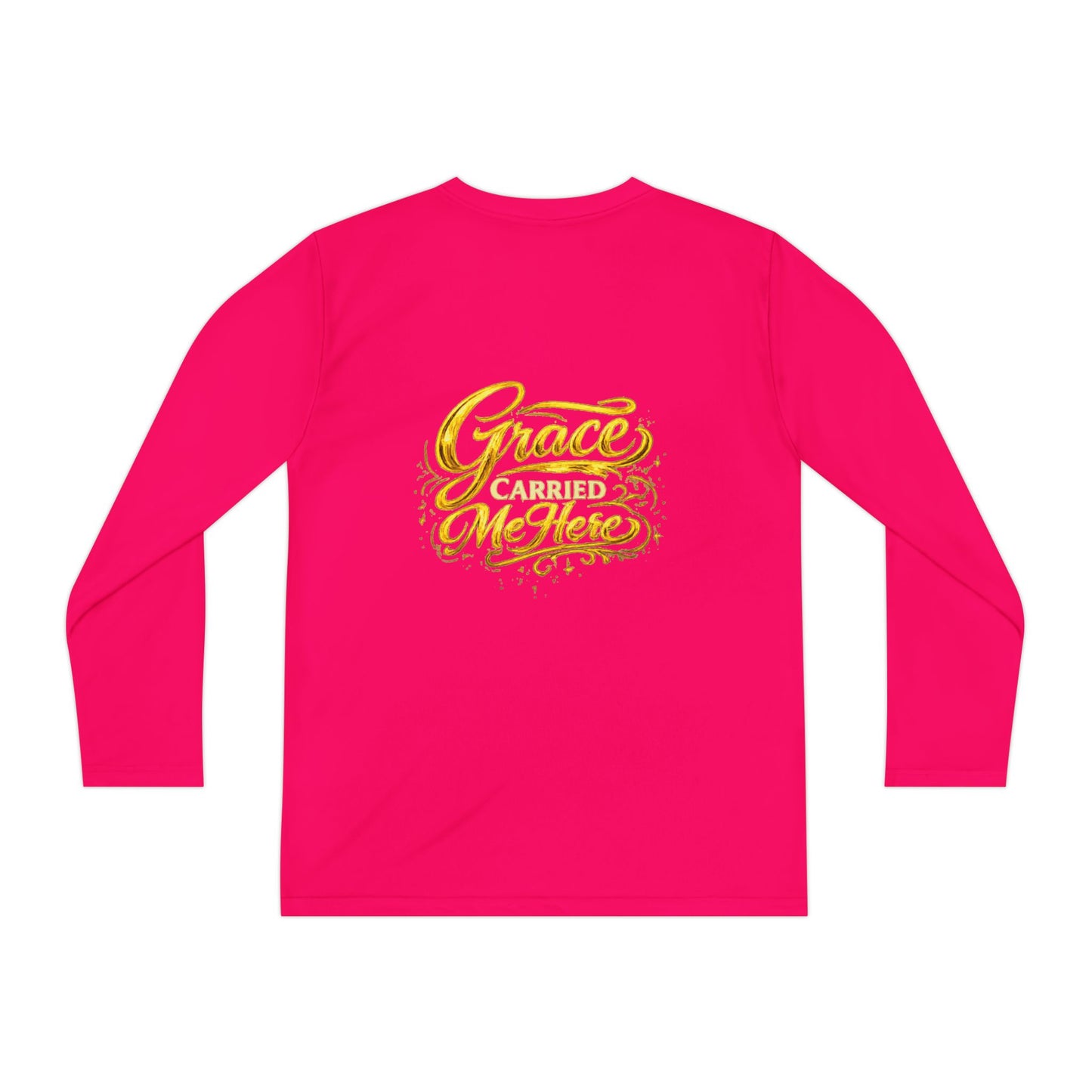 Diospo Youth Long Sleeve Tee — Elegant Gold Monogram DP Design