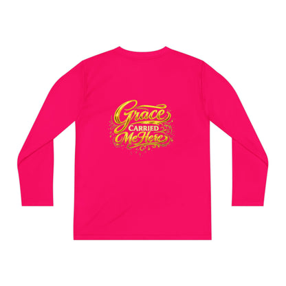 Diospo Youth Long Sleeve Tee — Elegant Gold Monogram DP Design