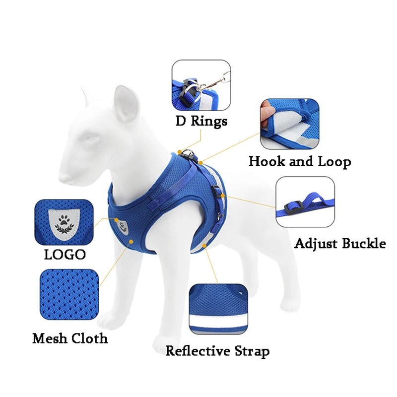 Small Medium Dogs Cat Harnesses