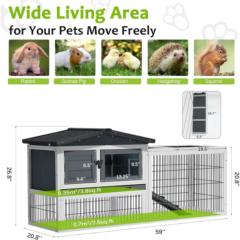 Rabbit Hutch Outdoor Rabbit Cage